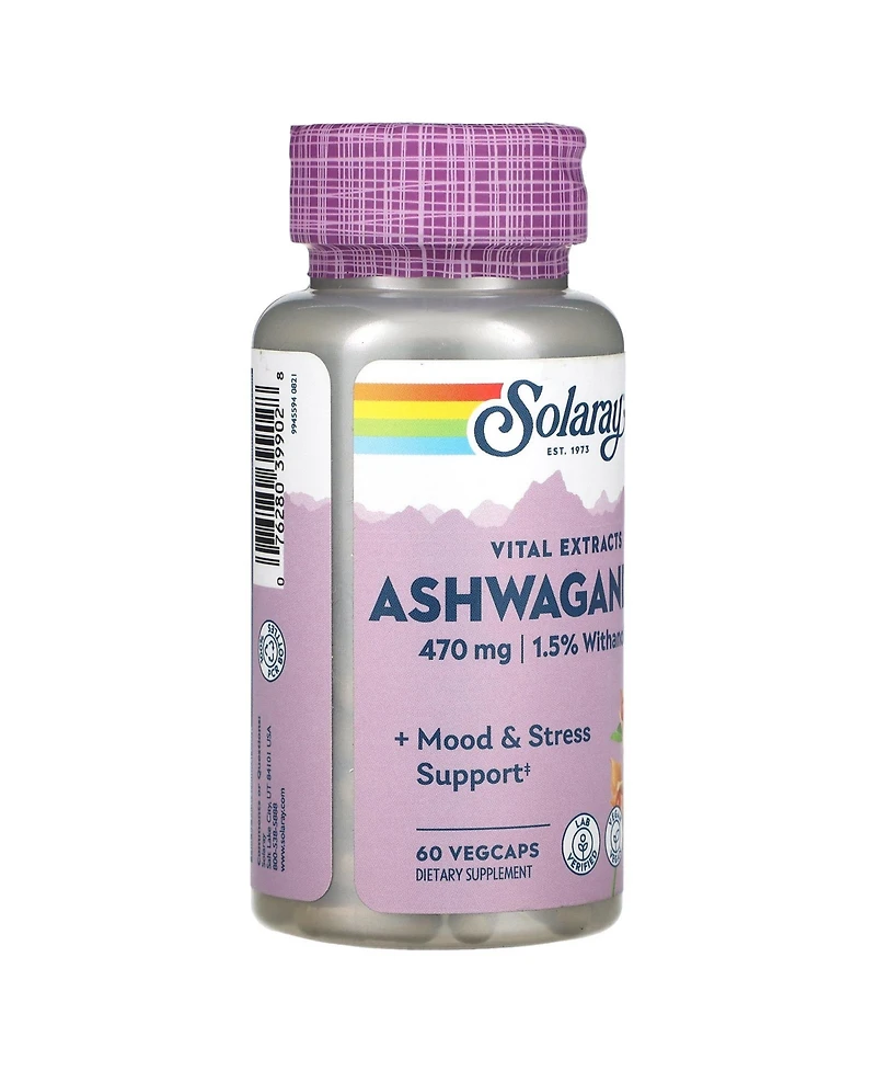 Solaray Ashwagandha 470 mg - 60 VegCaps