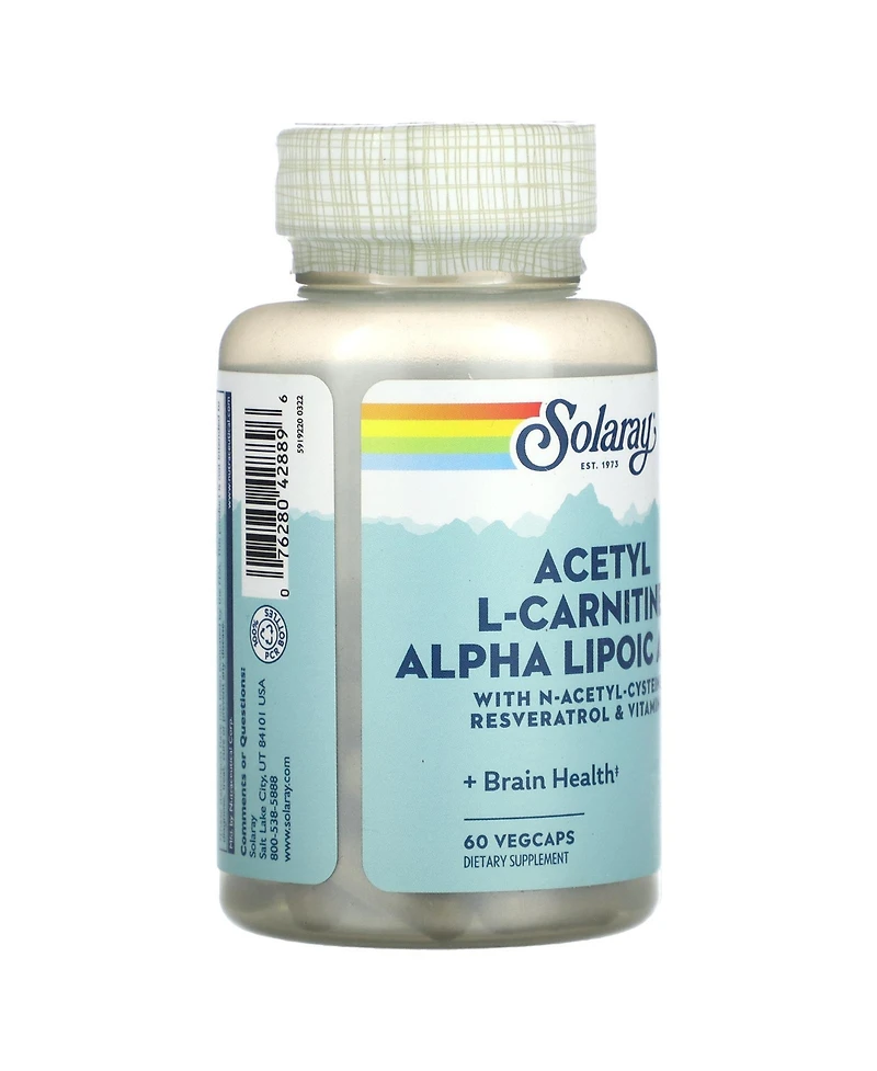 Solaray Acetyl L-Carnitine Alpha Lipoic Acid
