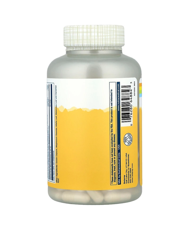 Solaray Cal-Mag Citrate 2:1 Ratio - 180 Capsules