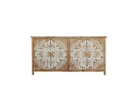 Casainc 60" Wood Storage Cabinet with 4 Doors