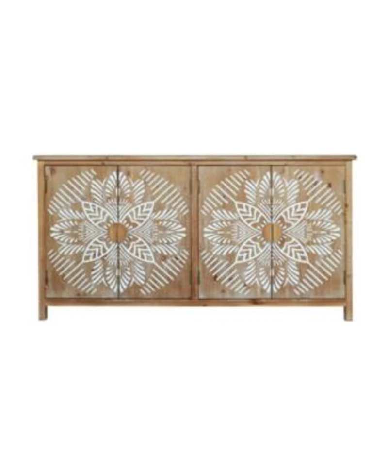 Casainc 60 X22 Wood Storage Cabinet With 4 Doors
