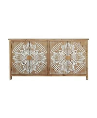 Casainc 60 X22 Wood Storage Cabinet With 4 Doors