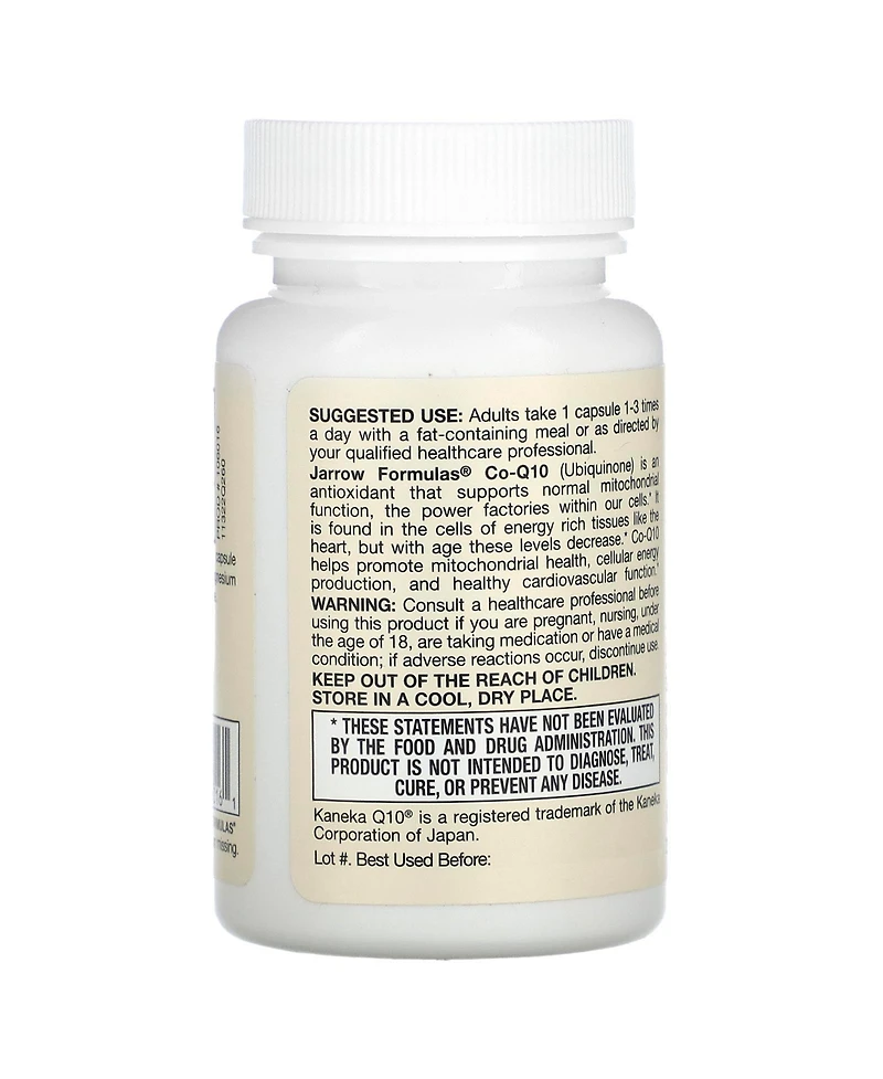 Jarrow Formulas Nutrition Co-Q10 200 mg