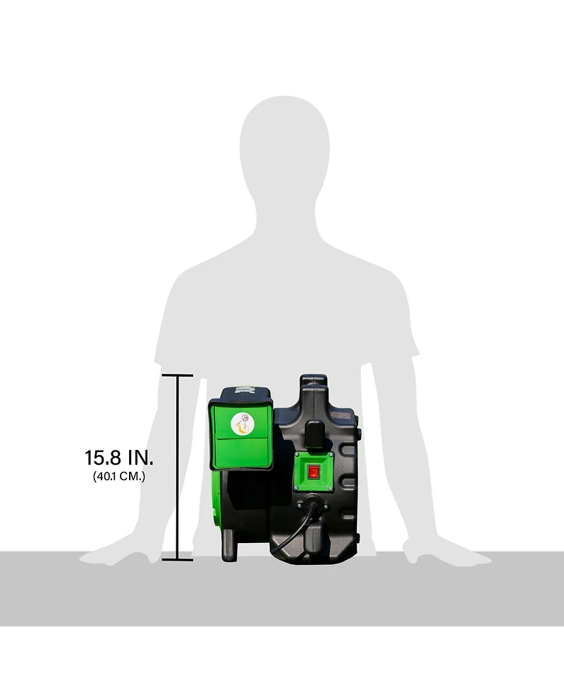 JumpOrange 1 Hp Green Inflatable Blower