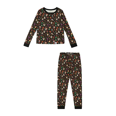 Mixed Up Clothing Dia de los Muertos 2-Piece Set - Calaveras & Icons Print