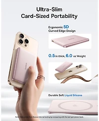 Baseus Picogo Magsafe Portable Charger 10000mAh 27W , 0.5" Ultra Slim Qi2 Certified 15W Wireless Power Bank