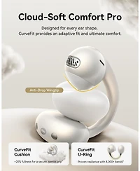 Baseus Bowie MC1 Pro Open Ear Clip-On Headphones, Hi-Res Ldac & HiFi4 Acoustic Sound, 5g Ultra-Lightweight Comfort, SuperBass 2.0