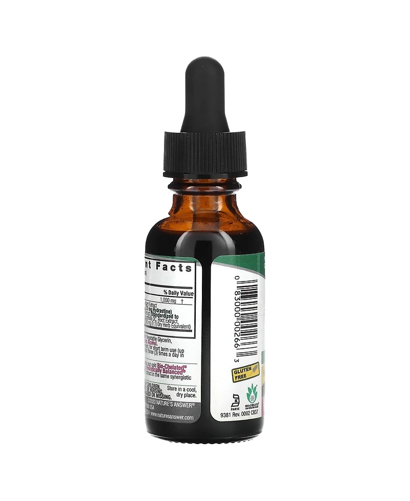 Nature's Answer Echinacea & Goldenseal Standardized Fluid Extract