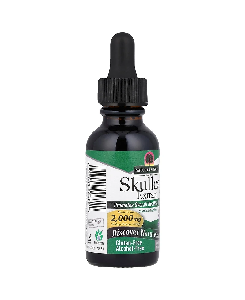 Nature's Answer Skullcap Extract Alcohol-Free 665 mg - 1 fl oz (30 ml)