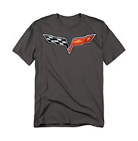 Logovision Men's Chevrolet The Vette Medallion T-Shirt