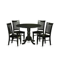 East West Furniture 5 Pc small Kitchen Table set - Table and 4 Dining Chairs