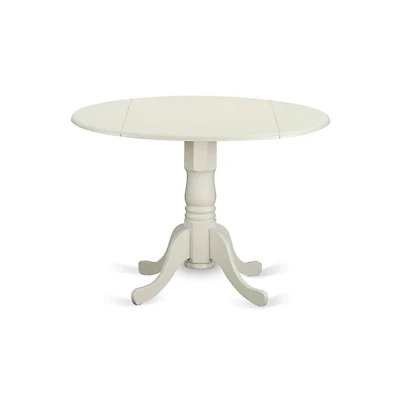 East West Furniture dinette set of two great indoor dining chairs with Linen Fabric Light Sable color and a lovely mid-century dining table with Linen
