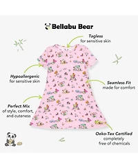 Bellabu Bear Toddler Girls Mermaid Lagoon Short Sleeve Dress