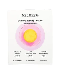 Mad Hippie Skin Brightening Kit, Daily Skincare Routine with Triple C Night Cream, Aha