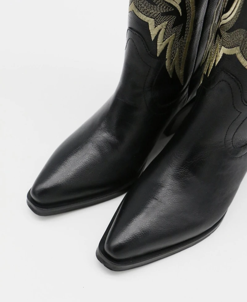Stivali New York Women's Dramen Leather Cowboy Boots