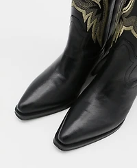Stivali New York Women's Dramen Leather Cowboy Boots