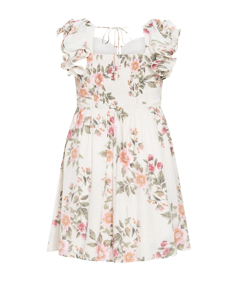 City Chic Women's Alma Print Dress