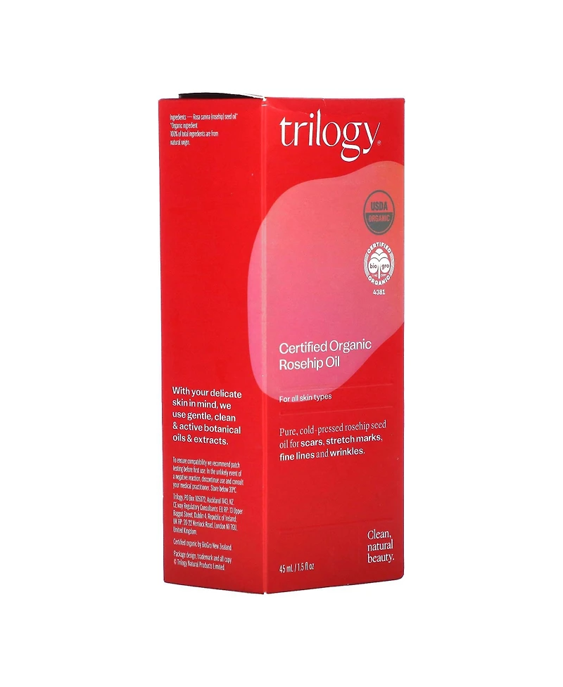 Trilogy Certified Organic Rosehip Oil