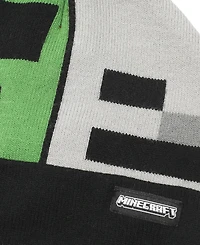 Minecraft Big Boys 2-Piece Hat and Ribbed Knit Gloves Set