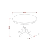 East West Furniture 3 Pcpub Table set - high top Table and 2 dinette Chairs