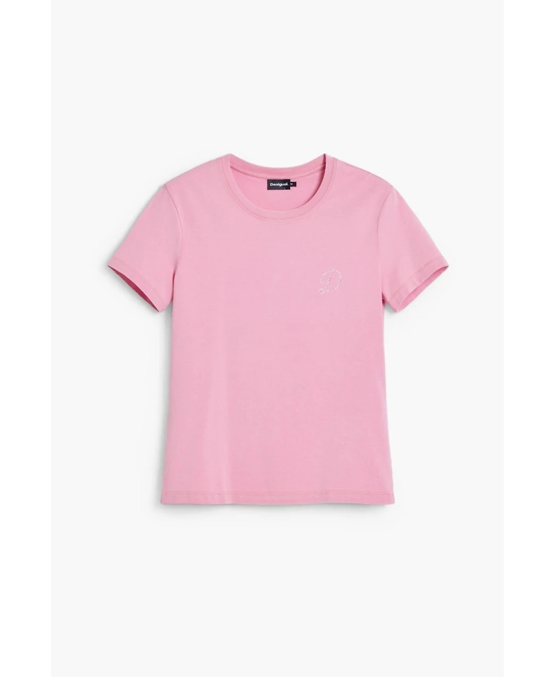Desigual Women's "D" strass T-shirt