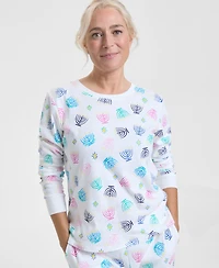 Holiday Lane Women's Multi Menorah Cotton Pajama Set, Macy's Exclusive