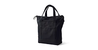 Lands' End Medium Solid Color 5 Pocket Zip Top Canvas Tote Bag