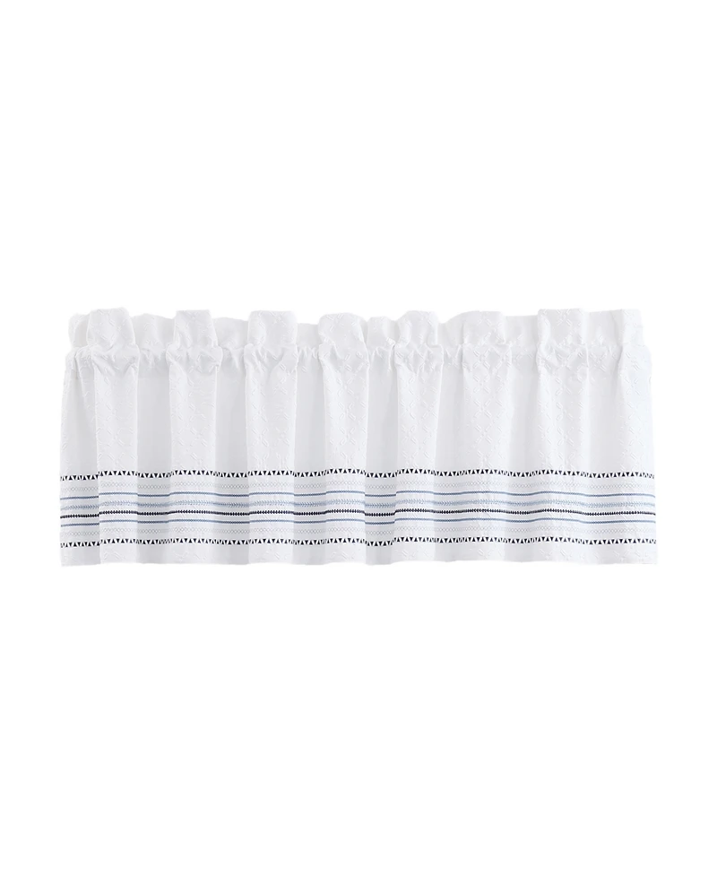 J Queen New York Bayside Window Straight Valance, 18" x 88"
