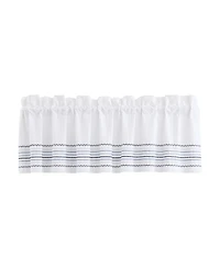 J Queen New York Bayside Window Straight Valance, 18" x 88"