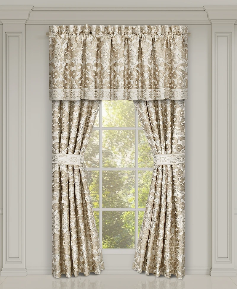 J Queen New York Amaretto Window Panel Pair