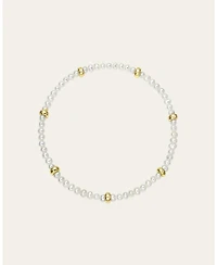 Zoe Lev 14K Gold Pearl Segment Bead Bracelet