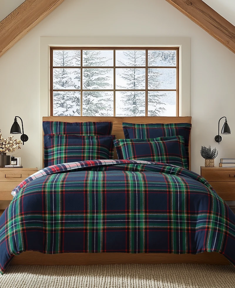 Levtex Spencer Plaid Flannel 2-Pc. Duvet Cover Set, Twin