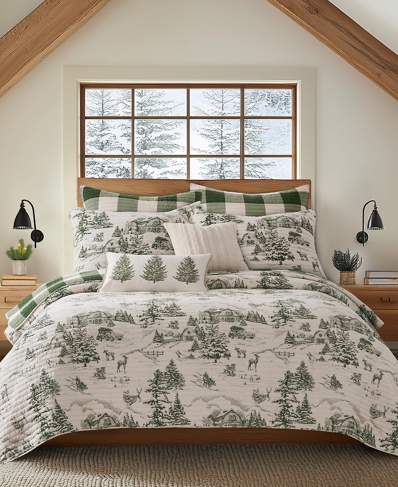 Levtex Winter Sleigh Ride Reversible -Pc. Quilt Set