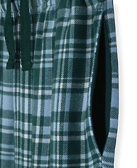 Max & Olivia Little and Big Boys 2-Piece Sports Top Plaid Jogger Pants Set
