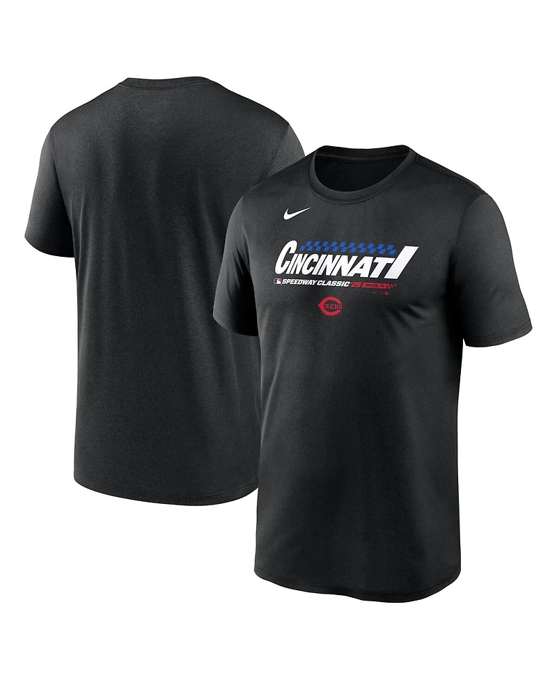 Nike Men's Black Cincinnati Reds 2025 Mlb Speedway Classic Legend Performance T-Shirt