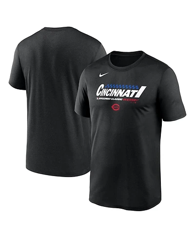 Nike Men's Black Cincinnati Reds 2025 Mlb Speedway Classic Legend Performance T-Shirt