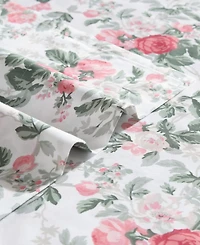 Laura Ashley 200-Thread Count Cotton Percale -Pc. Sheet Set