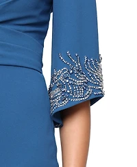 Alex Evenings Petite Long Stretch Crepe Column Dress