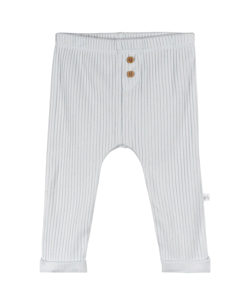 Just Born Baby Boys' 2-Pack Pants, Blue, 3-6 Months