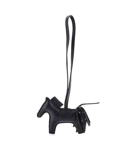 Pre-Owned Hermes Pm So Black GriGri Rodeo Bag Charm Leather