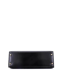 Pre-Owned Hermes Kelly 32 Handbag Black Box Calf with Gold Hardware