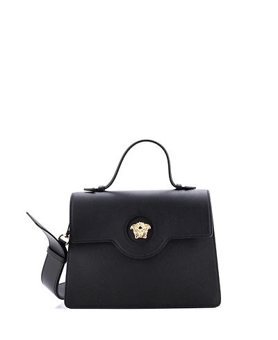 Pre-Owned Versace La Medusa Top Handle Tote Bag Leather