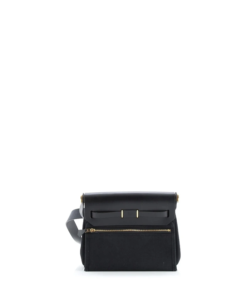 Pre-Owned Hermes 20 Herbag Zip Toile and Leather