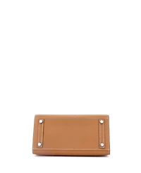 Pre-Owned Hermes Birkin 25 Handbag Brown Epsom with Palladium Hardware