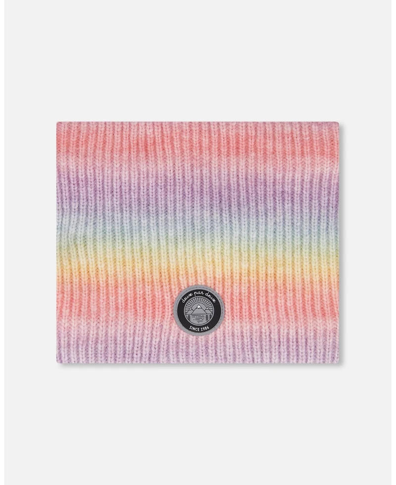 Deux par Girl Lined Knit Neckwarmer Multicolor - Toddler|Child