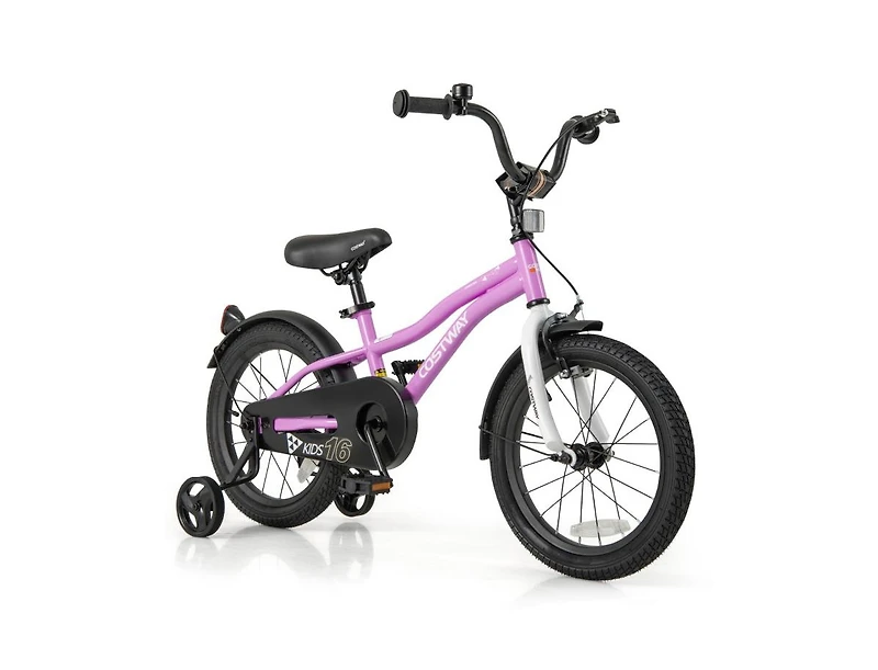 Kids Bike 16 Inch Training Bicycle with 2 Brakes for Ages 4-7