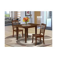East West Furniture Dining Room Set Mahogany