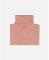 Deux par Deux Baby Girls Turtleneck Neckwarmer Dusty Pink