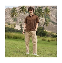 Campus Sutra Men's Crumple-Tactile Shirt