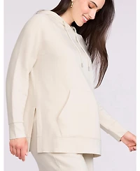 Motherhood Maternity Women's Relaxed Fit Tunic Hoodie